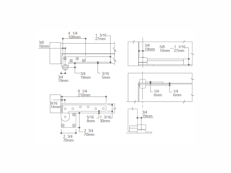 Offset Hung Pivot Sets