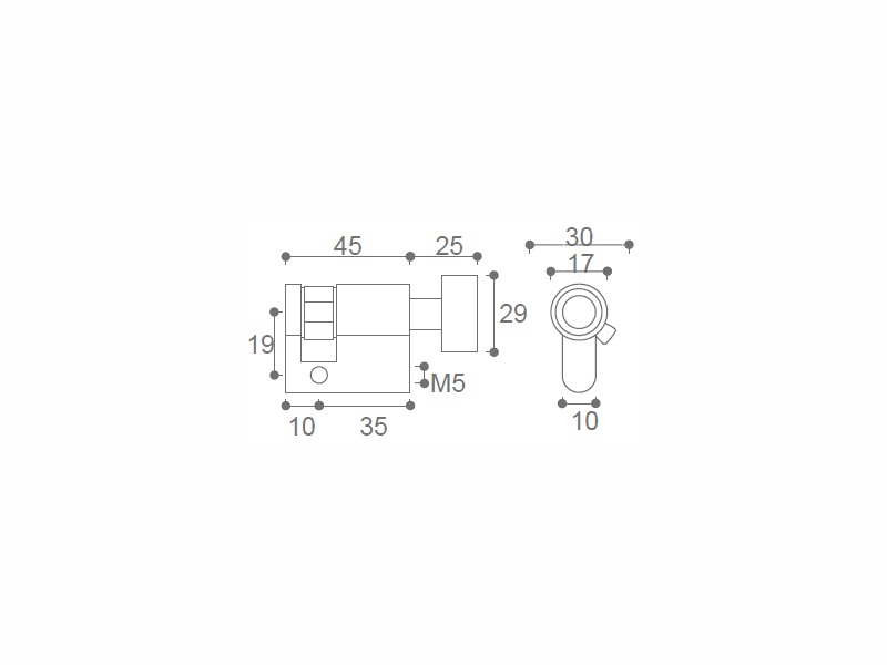 Single thumbturn Cylinder