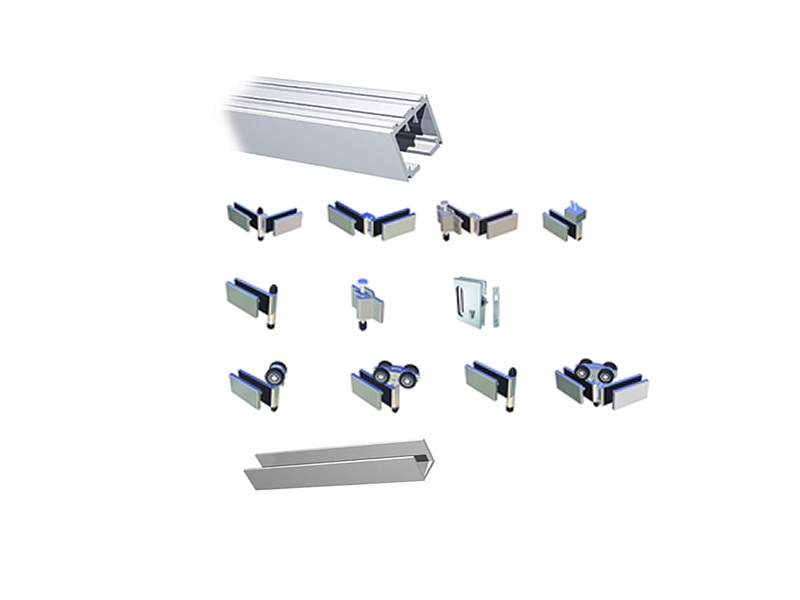 100kg Folding And Sliding Door Fitting For Glass