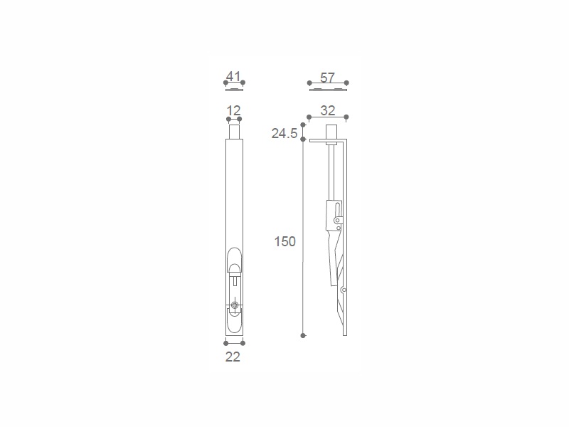 Flush Bolt For Wooden Door