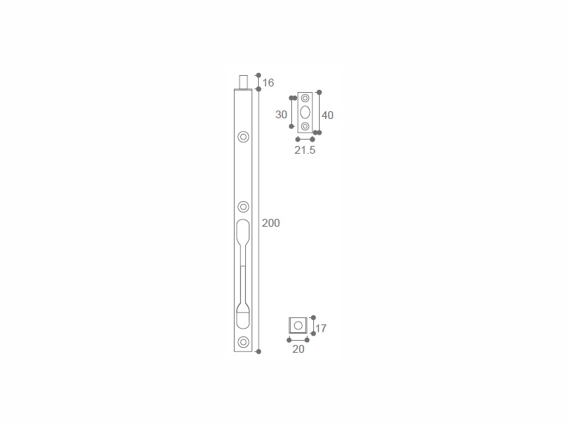 Flush Bolt For Wooden Door