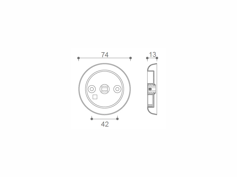 Flush Ring Pull Handle With Spindle