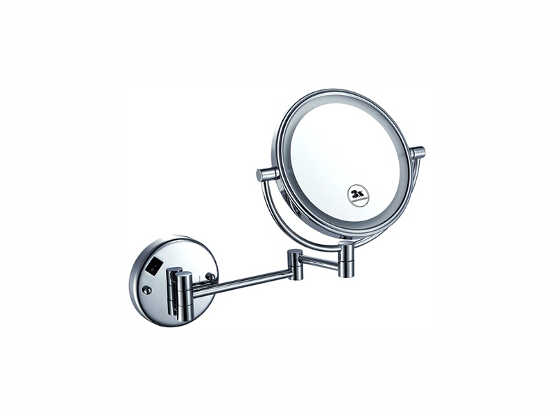 Double-Sided Round LED Makeup Mirror