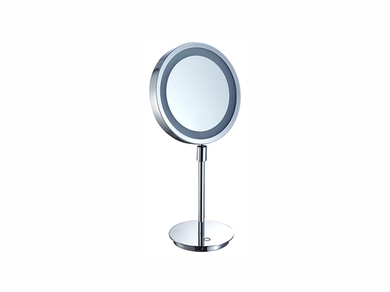 Single-Sided Round LED Makeup Mirror