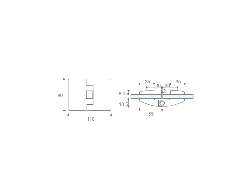 Shower Door Hinge(G-G)