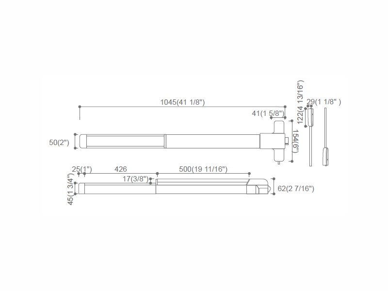 Push Bar Panic Exit Device