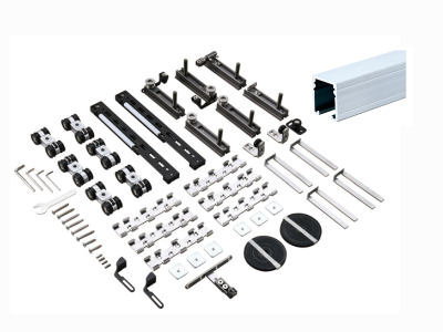 80kg3扇木质同步同向移门五金配件